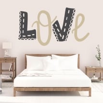 Vinyl and stickers love decoration walls and objects