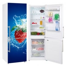 Vinyl refrigerators and fridges strawberry splash