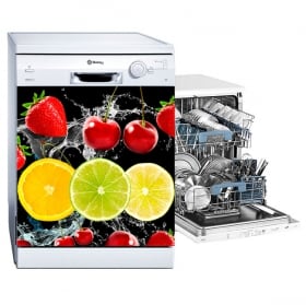 Vinyl dishwashing fruits splash