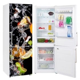 Vinyls for refrigerators fruits and water