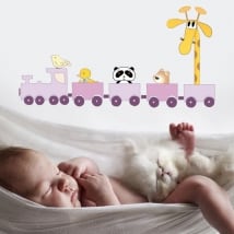 Adhesive vinyl and stickers child train