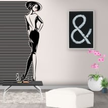 Vinyl and stickers woman style