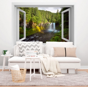 Vinyl and stickers 3d koosah waterfall