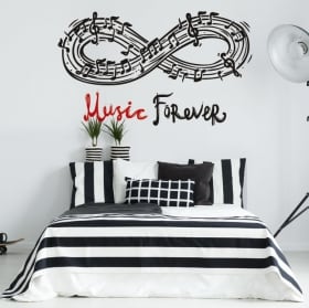 Decorative vinyl walls music phrases