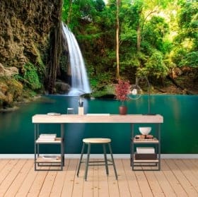 Wall murals vinyl waterfall haew suwat thailand