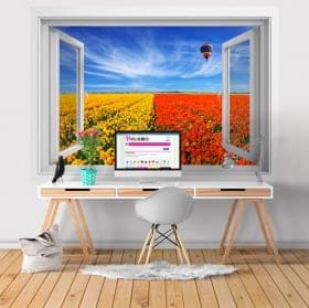 Wall stickers road in the nature 3D