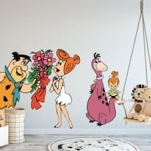 Vinyl and children's stickers the flintstones
