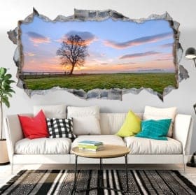 Wall stickers tree garden Asian 3D