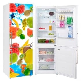 Vinyls for refrigerators fruits with milk