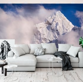 Vinyl wall murals top kangtega mountains himalayas nepal