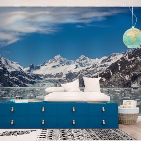 Vinyl wall murals top kangtega mountains himalayas nepal