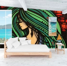 Photo wall murals mountains Siusi Alps Italy