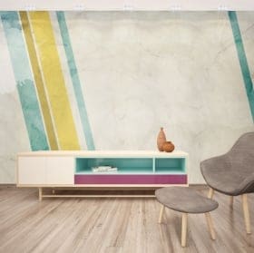 Vinyl murals retro style