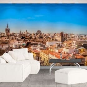 Vinyl wall murals sunset in norway