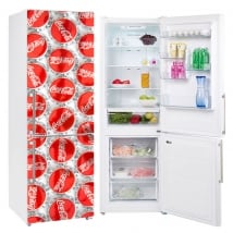 Vinyl to decorate refrigerators coca-cola
