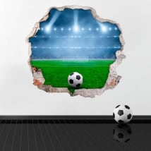 Wall mural 3d soccer field