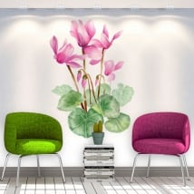 Stickers and decorative vinyls flowers walls