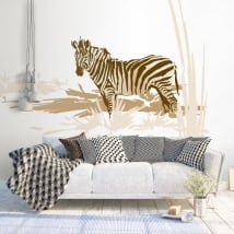 Decorative vinyl and stickers zebra africa