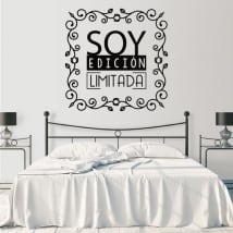 Decorative vinyl phrases limited edition