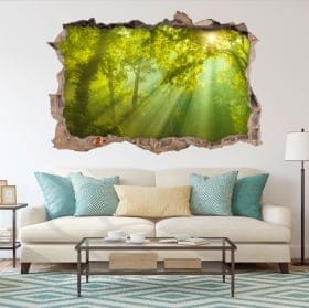 Decorative vinyl 3d trees in autumn