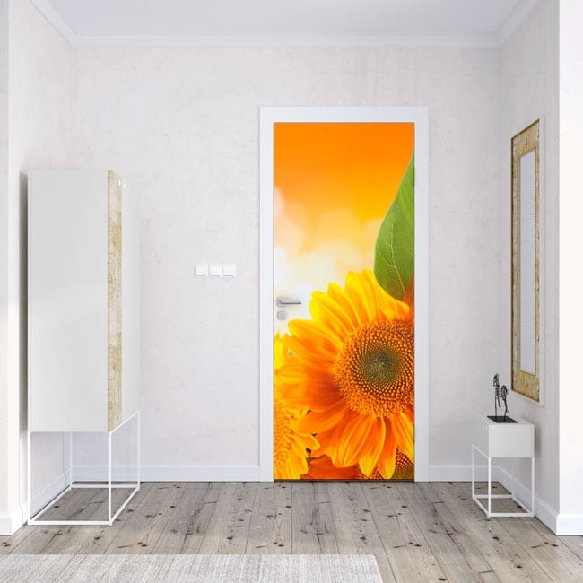 🥇 Vinyl for doors and cupboards sunflowers 🥇