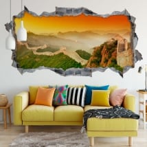 Vinyl panoramic the great wall of china 3d