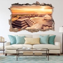 Decorative vinyl mexico teotihuacan 3d