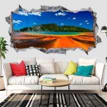 Decorative stickers yellowstone national park 3d