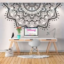Half mandala stickers