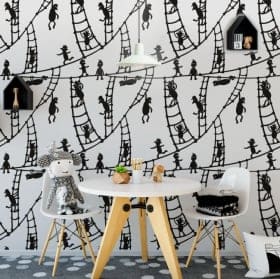Decorative vinyl and stickers flowers to decorate