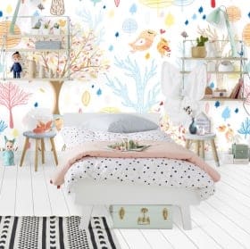 Vinyl mural romantic nature