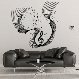 Decorative vinyl Musical waterfall