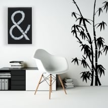 Decorative vinyl and stickers with bamboo
