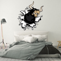 Decorative vinyl and stickers brave bull