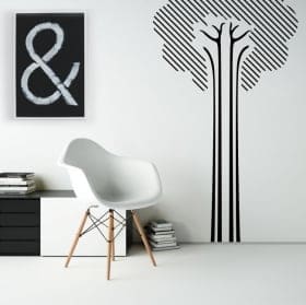 Decorative vinyl and stickers with bamboo