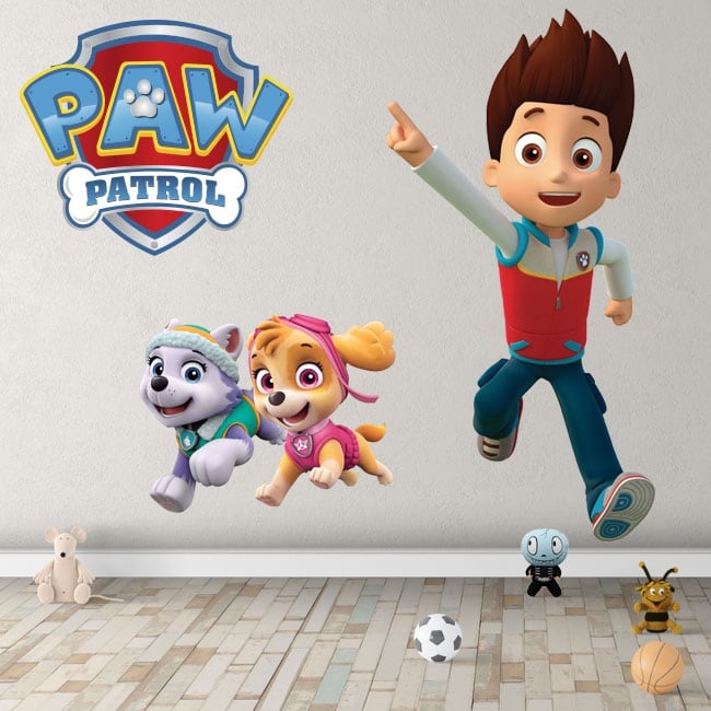 Pegatinas de La Patrulla Canina 4 Paw Patrol Stickers 