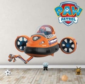 Vinyl and stickers characters of the paw patrol