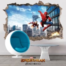Vinyl and stickers spiderman homecoming 3d