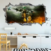 Decorative vinyl and stickers 3d halo