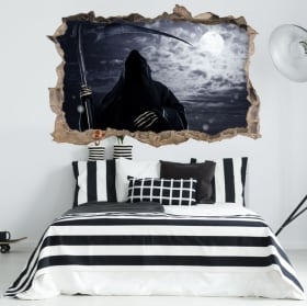 Decorative vinyl walls ghost 3d