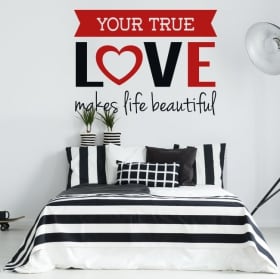 Decorative vinyl phrase follow your dreams