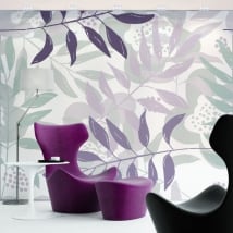 Wall murals flowers to decorate walls and objects