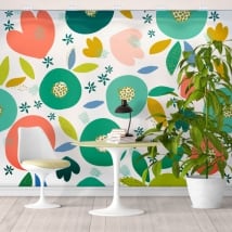 Vinyl wall murals tropical colors