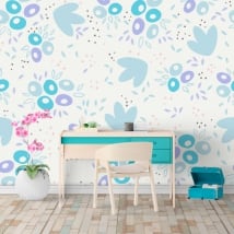 Vinyl wall murals abstract shapes