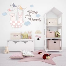 Decorative vinyl and stickers follow your dreams