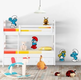 Vinyl and children's stickers animals in the forest