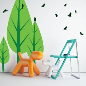 Stickers and decorative vinyls flowers walls