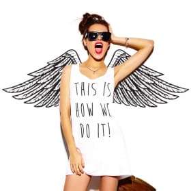 Stickers and decorative vinyls angel wings