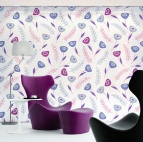 Vinyl wall murals with flowers
