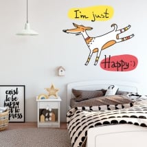 Vinyl and stickers english motivation phrases